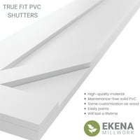 עבודת טחנה של Ekena 18 W 76 H True Fit PVC SAN CARLOS STYLE STYLE STYLES SPORTSER MOTSERS, ירוק תרמי