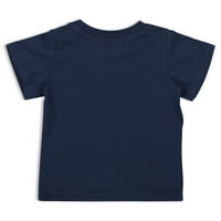 חולצת טריקו של שרוול קצרה של פלא לאומה, סט-תלבושת קצרה כוללת, 2 חלקים, גדלים 0 3 חודשים