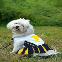 חיות מחמד במכללה הראשונה של מישיגן וולברינס מעודדת, שמלת חיית מחמד בגדלים זמינה. תלבושת כלבים מורשית