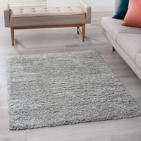 שטיח אזור מעבר שטיח סלון מכסף מוצק סמיך קל לניקוי