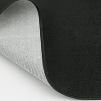 עמוד התווך 40 x60 טיטאן שחור שטיח אזור מקורה עמיד
