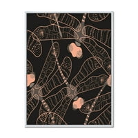עיצוב 'שפיריות עם אמנות עממית, דפוס חלק' 'בוהמי ומוסגר אקלקטי קיר דפוס קיר הדפס