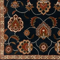 אמנותי אורגים גילזן שחור חום מסורתי 8 ' כיכר אזור שטיח